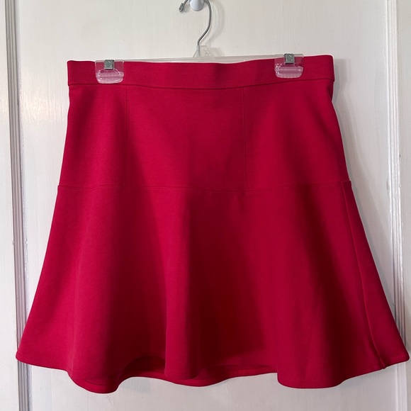 Madewell Women’s Ruby Red A-line Skater Swing Skirt Size 10 - Picture 3 of 14